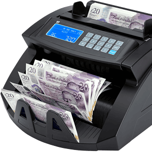 ZZap-NC20-Money-Cash-Counting-Machine-Currency-Note-Banknote-Count-Detector-Counts the total VALUE & quantity for SORTED banknotes