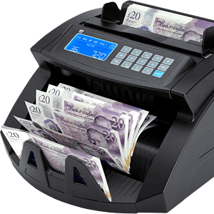 ZZap-NC20i-Money-Counter-Machine-Cash-Counter-Currency-Note-Banknote-Count-Detector-Counts the total VALUE & quantity for SORTED banknotes