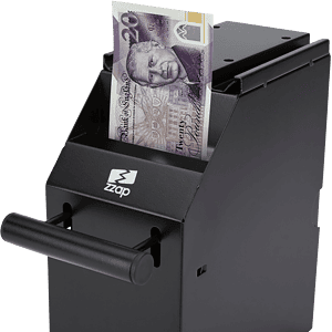 ZZap-S10-POS-safe-Insert one or more banknotes for secure storage