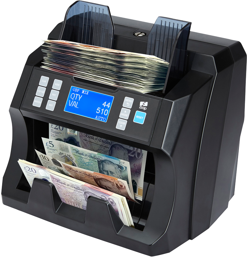 Money-Cash-Counting-Machine-Currency-Note-Banknote-Count-Detector-NC45-Value counting for mixed GBP, EURO, CZK, PLN banknotes