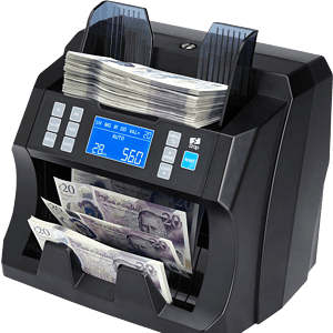 ZZap-NC25-Money-Counter-Currency-Note-Banknote-Count-Detector-Cash-Machine-Counts the total VALUE & quantity for SORTED banknotes