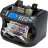 ZZap NC40 Compteuse de billets - Compteuse d'argent - Détecteur de faux billets a Comptage unique à grande vitesse - 1600 billets par minute (réglable)