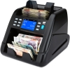 ZZap NC55 Compteur de valeur - compteur d'argent - détecteur de faux billets a Comptage à grande vitesse - 1.200 billets par minute (réglable)