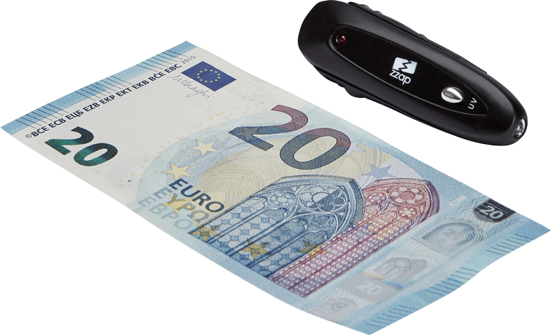 ZZap D10 Detector de billetes falsos - La luz UV verifica las marcas UV de los billetes