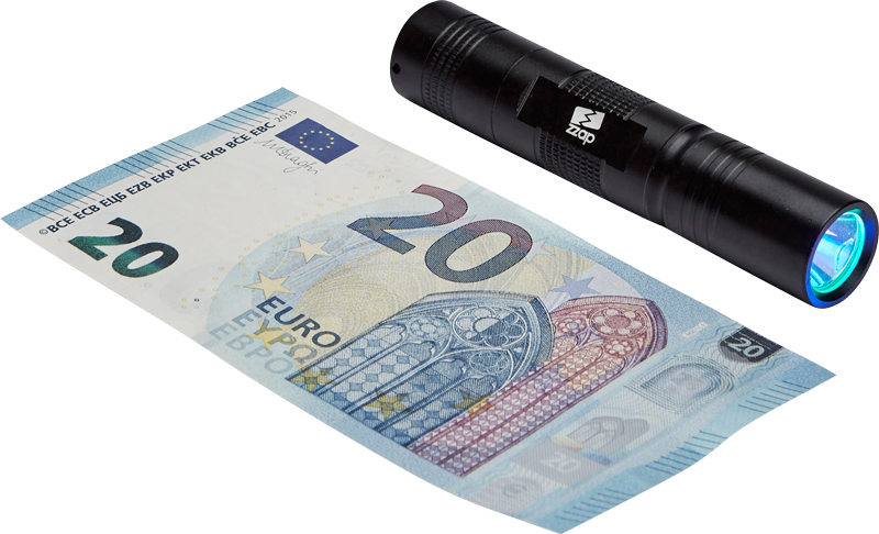 ZZap D5+ Detector de billetes falsos - La luz UV verifica las marcas UV de los billetes