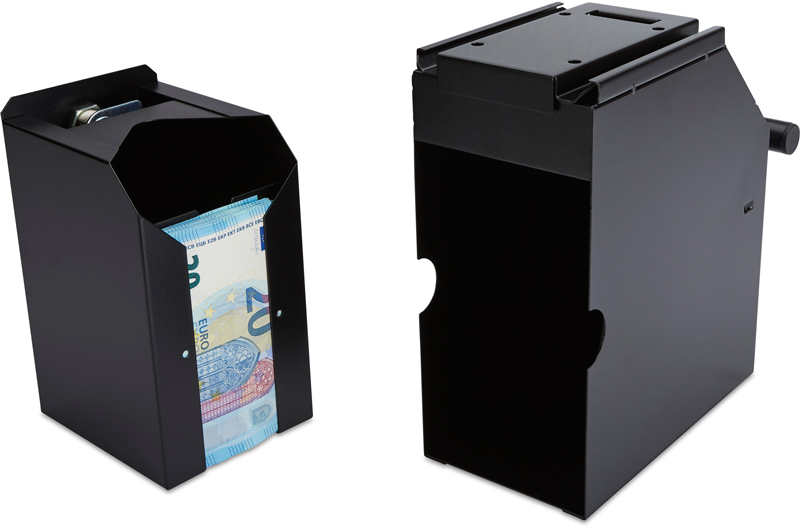 ZZap S10 TPV Caja fuerte para billetes - Almacena ordenadamente hasta 400 billetes (todas las divisas y denominaciones). También almacena cheques, vales, etc.