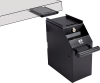 ZZap S10 POS Coffre-fort pour billets de banque - Déverrouillez le coffre du comptoir pour un processus de retrait sûr et sécurisé vers le lieu de dépôt