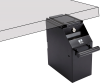 ZZap S10 POS Coffre-fort pour billets de banque - Se monte sous un comptoir, hors de vue et près d'une caisse enregistreuse