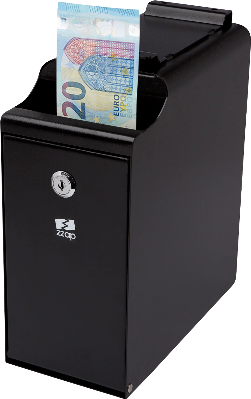 ZZap S30 TPV Caja Fuerte de Efectivo - Inserte uno o varios billetes/monedas para guardarlos de forma segura