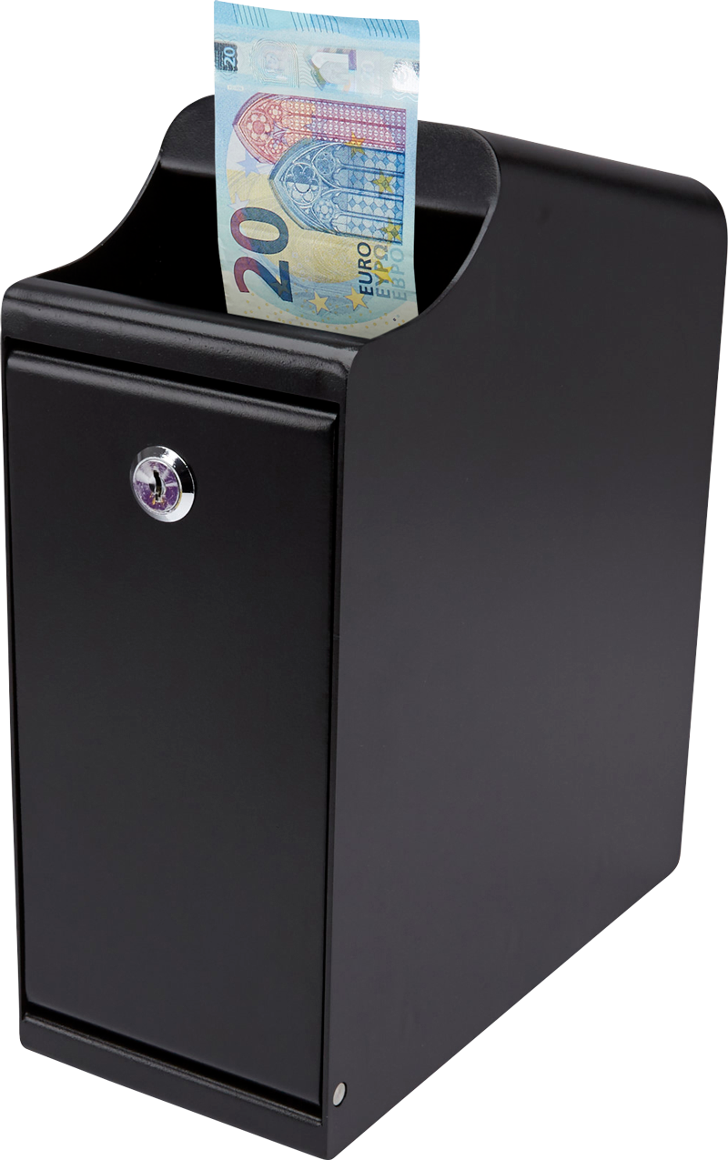 ZZap S20 POS Cassaforte-Inserire una o più banconote/monete per conservarle al sicuro