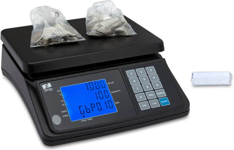 ZZap MS20+ Coin Scale: Precision Counting | Coin Weight Scale - ZZap